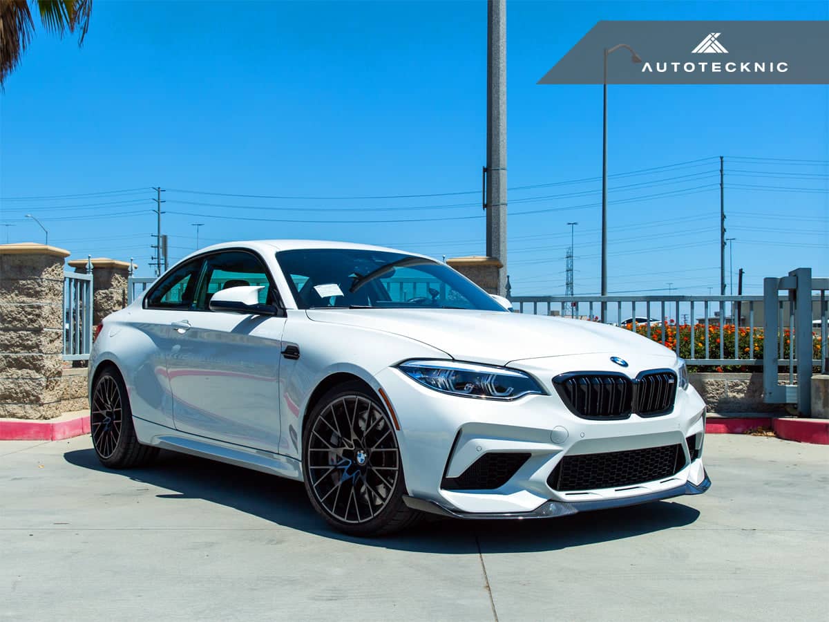 Kies-Motorsports AutoTecknic USA AutoTecknic Dry Carbon Competition Front Aero Lip - F87 M2 Competition