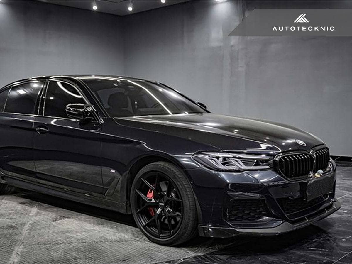 Kies-Motorsports AutoTecknic USA AutoTecknic Dry Carbon Competition Front Aero Lip - G30 5-Series M-Sport LCI