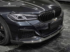 Kies-Motorsports AutoTecknic USA AutoTecknic Dry Carbon Competition Front Aero Lip - G30 5-Series M-Sport LCI