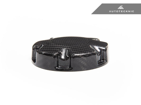 Kies-Motorsports AutoTecknic USA AutoTecknic Dry Carbon Coolant Expansion Tank Cap Cover 3K Twill Weave (2X2) / Gloss Carbon