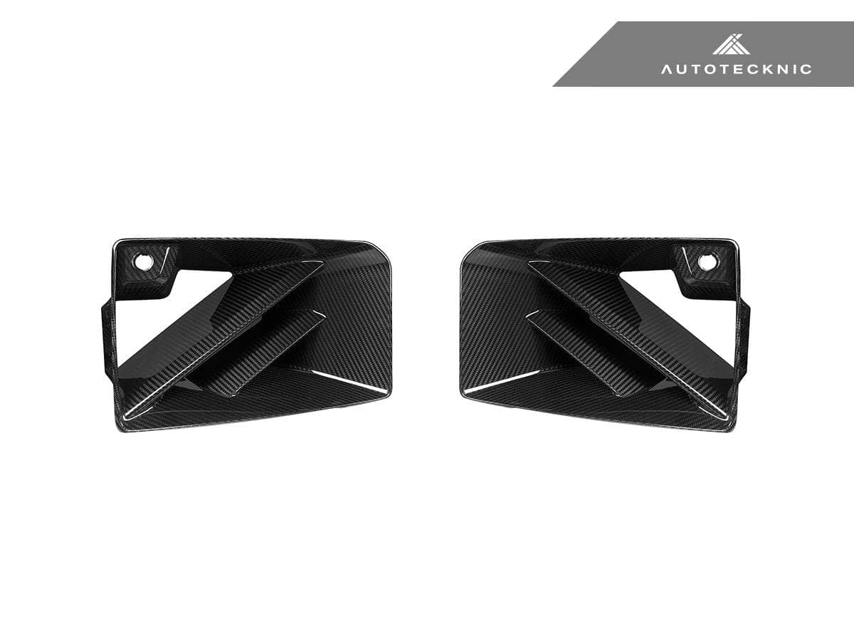 Kies-Motorsports AutoTecknic USA AutoTecknic Dry Carbon Corsa Front Air Inlet Trim Set - G87 M2 G87 M2
