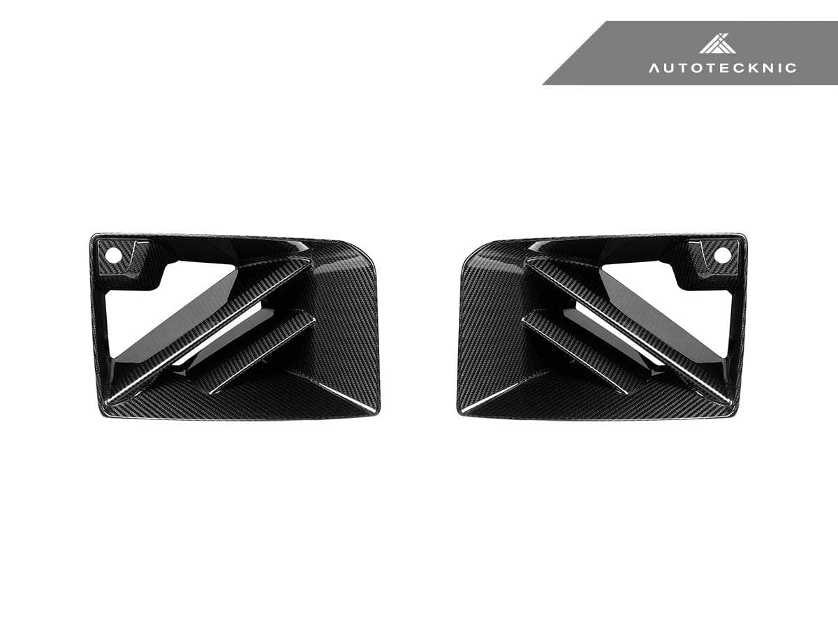Kies-Motorsports AutoTecknic USA AutoTecknic Dry Carbon Corsa Front Air Inlet Trim Set - G87 M2 G87 M2