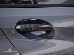 Kies-Motorsports AutoTecknic USA AutoTecknic Dry Carbon Door Handle Trim Set - F40 1-Series | F44 2-Series Gran Coupe