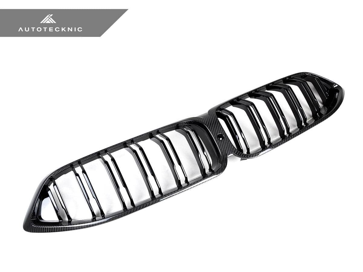 Kies-Motorsports AutoTecknic USA AutoTecknic Dry Carbon Dual-Slats Front Grille - G14/ G15/ G16 8-Series