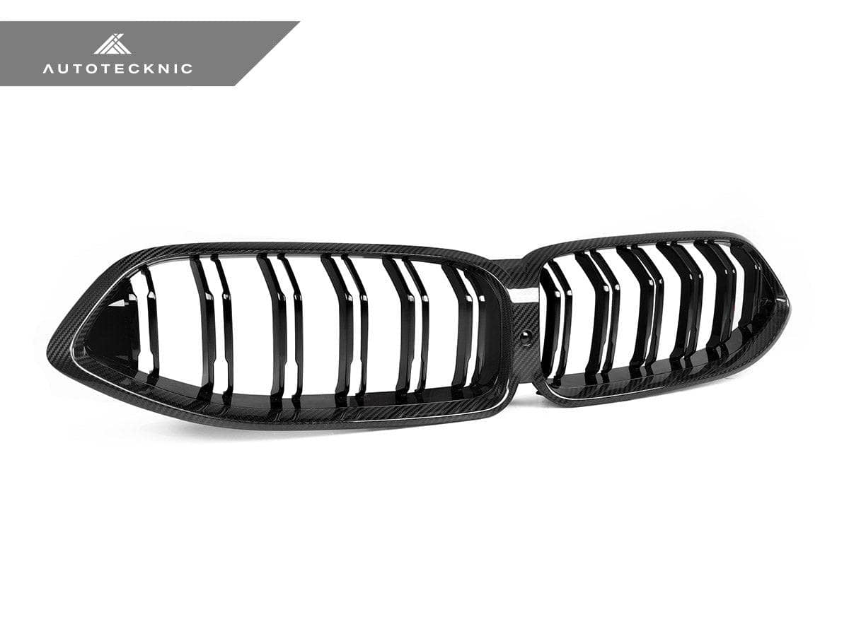 Kies-Motorsports AutoTecknic USA AutoTecknic Dry Carbon Dual-Slats Front Grille - G14/ G15/ G16 8-Series