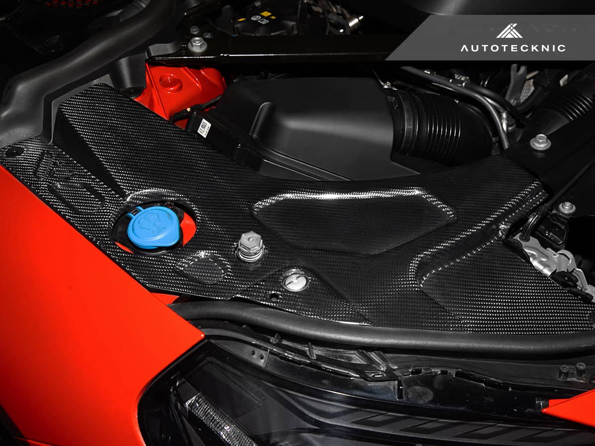 Kies-Motorsports AutoTecknic USA AutoTecknic Dry Carbon Engine Bay Trim Set - G87 M2