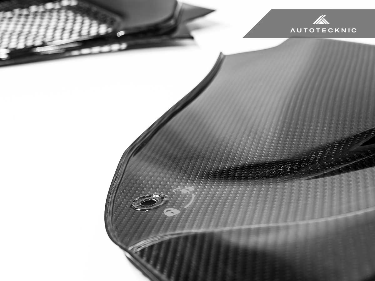 Kies-Motorsports AutoTecknic USA AutoTecknic Dry Carbon Engine Cowl Panel Trim Set - F90 M5