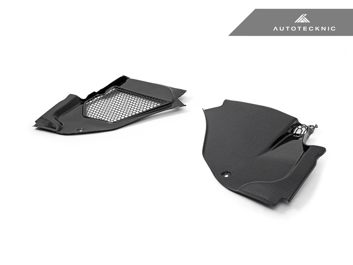 Kies-Motorsports AutoTecknic USA AutoTecknic Dry Carbon Engine Cowl Panel Trim Set - F91/ F92/ F93 M8