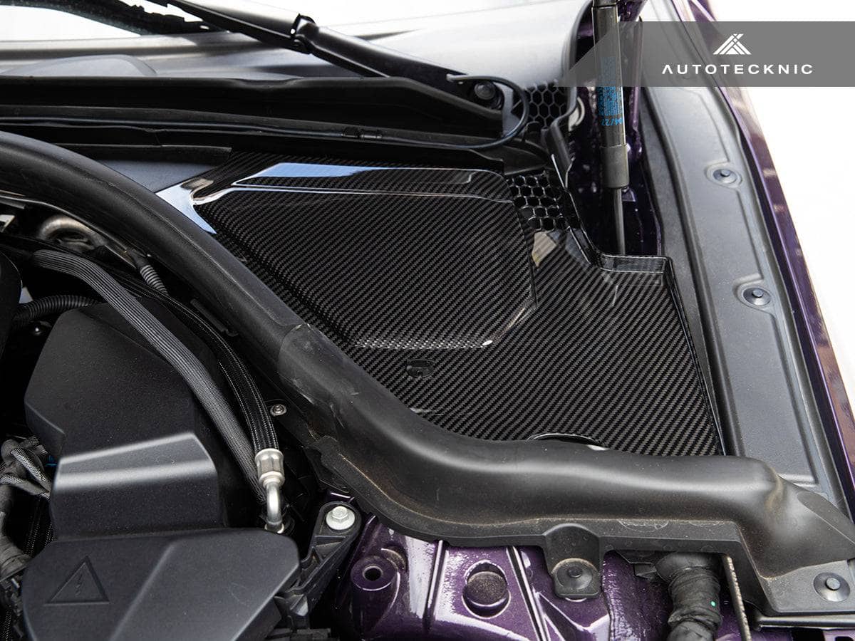 Kies-Motorsports AutoTecknic USA AutoTecknic Dry Carbon Engine Cowl Panel Trim Set - G42 M240I | G20 M340I