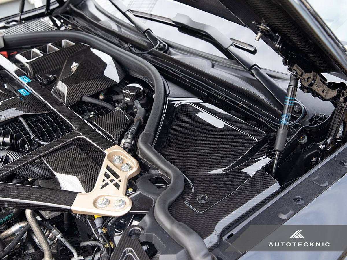 Kies-Motorsports AutoTecknic USA AutoTecknic Dry Carbon Engine Cowl Panel Trim Set - G87 M2 | G80 M3 | G82/ G83 M4