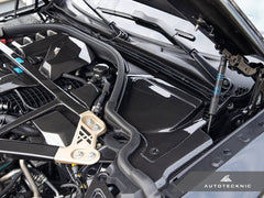 Kies-Motorsports AutoTecknic USA AutoTecknic Dry Carbon Engine Cowl Panel Trim Set - G87 M2 | G80 M3 | G82/ G83 M4