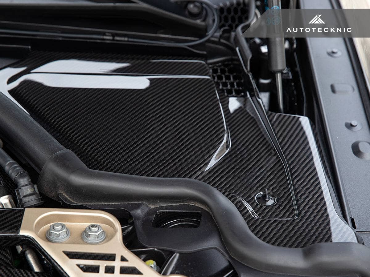 Kies-Motorsports AutoTecknic USA AutoTecknic Dry Carbon Engine Cowl Panel Trim Set - G87 M2 | G80 M3 | G82/ G83 M4