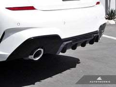 Kies-Motorsports AutoTecknic USA AutoTecknic Dry Carbon Extended-Fin Competition Rear Diffuser - G20 3-Series