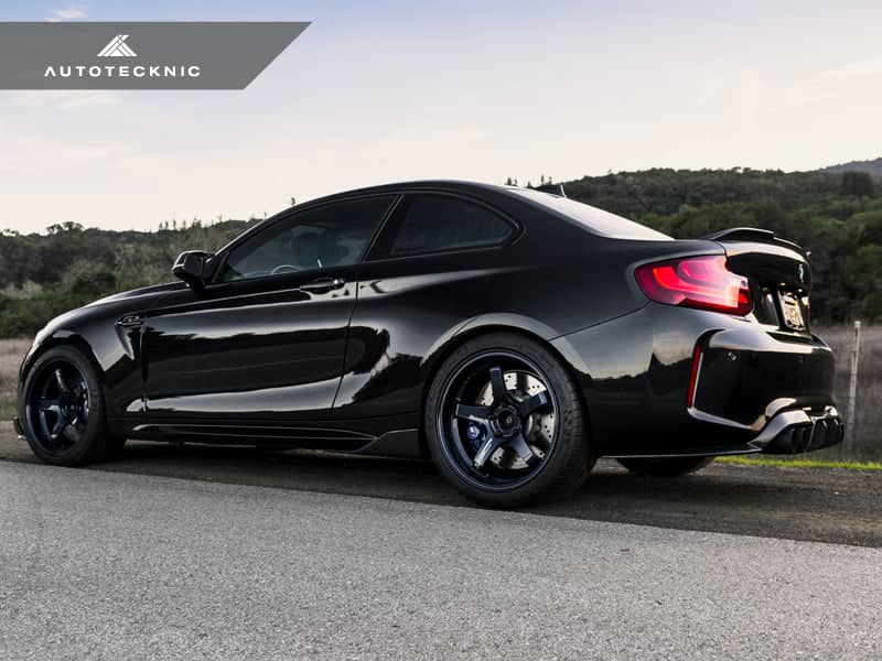 Kies-Motorsports AutoTecknic USA AutoTecknic Dry Carbon Fiber Competition Trunk Spoiler - F87 M2 | F22 2-Series