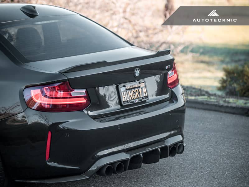 Kies-Motorsports AutoTecknic USA AutoTecknic Dry Carbon Fiber Competition Trunk Spoiler - F87 M2 | F22 2-Series