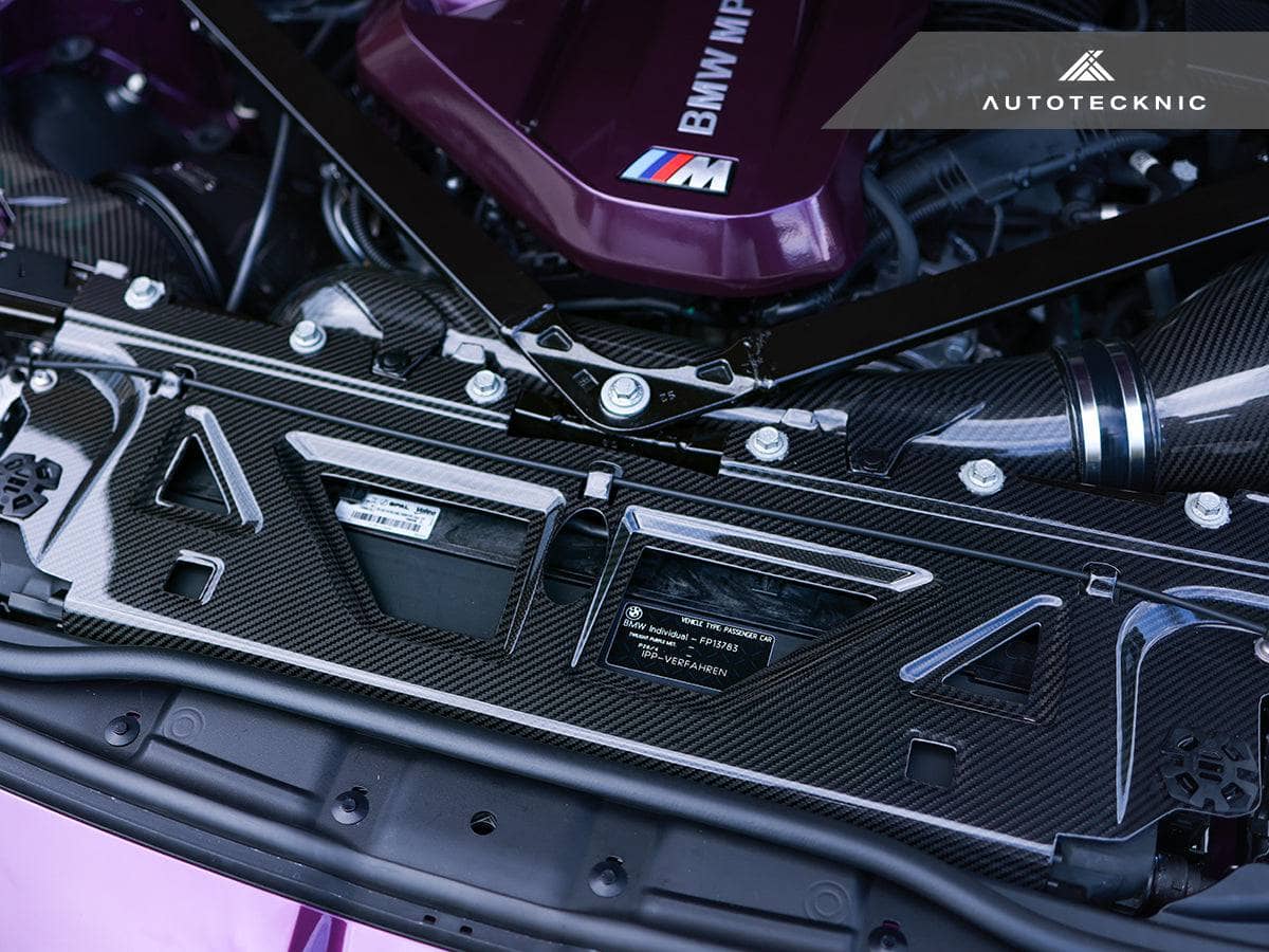 Kies-Motorsports AutoTecknic USA AutoTecknic Dry Carbon Fiber Cooling Shroud - G80 M3 | G82/ G83 M4