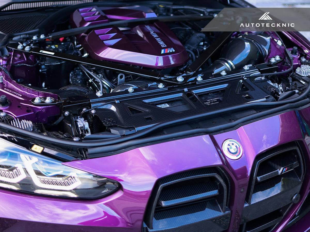 Kies-Motorsports AutoTecknic USA AutoTecknic Dry Carbon Fiber Cooling Shroud - G80 M3 | G82/ G83 M4