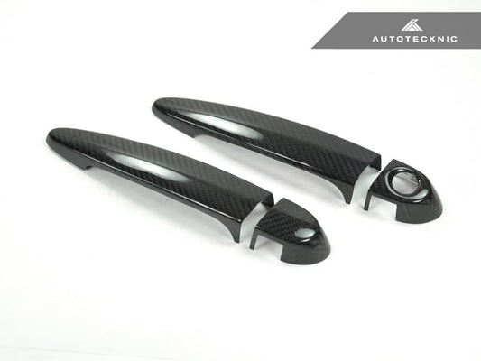 Kies-Motorsports AutoTecknic USA AutoTecknic Dry Carbon Fiber Door Handle Trims - F20/ F21 1-Series
