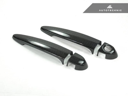 Kies-Motorsports AutoTecknic USA AutoTecknic Dry Carbon Fiber Door Handle Trims - F80 M3 | F82/ F83 M4