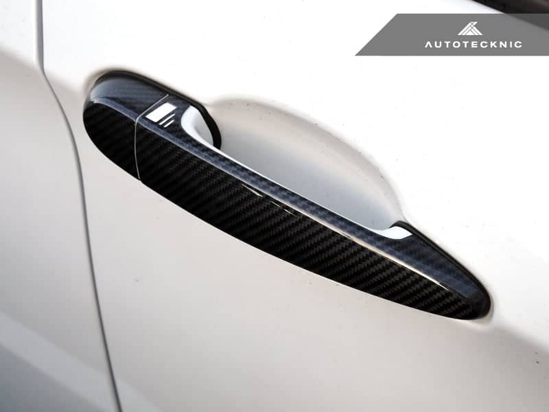 Kies-Motorsports AutoTecknic USA AutoTecknic Dry Carbon Fiber Door Handle Trims - F87 M2 | M2 Competition
