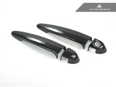 Kies-Motorsports AutoTecknic USA AutoTecknic Dry Carbon Fiber Door Handle Trims - F87 M2 | M2 Competition