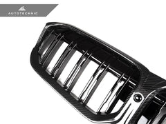 Kies-Motorsports AutoTecknic USA AutoTecknic Dry Carbon Fiber Dual-Slat Front Grille - G20 3-Series LCI G20 3-Series LCI 2023-Up