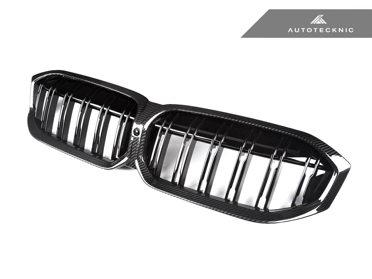 Kies-Motorsports AutoTecknic USA AutoTecknic Dry Carbon Fiber Dual-Slat Front Grille - G20 3-Series LCI G20 3-Series LCI 2023-Up