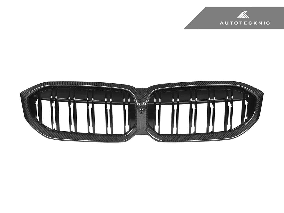 Kies-Motorsports AutoTecknic USA AutoTecknic Dry Carbon Fiber Dual-Slat Front Grille - G20 3-Series LCI G20 3-Series LCI 2023-Up