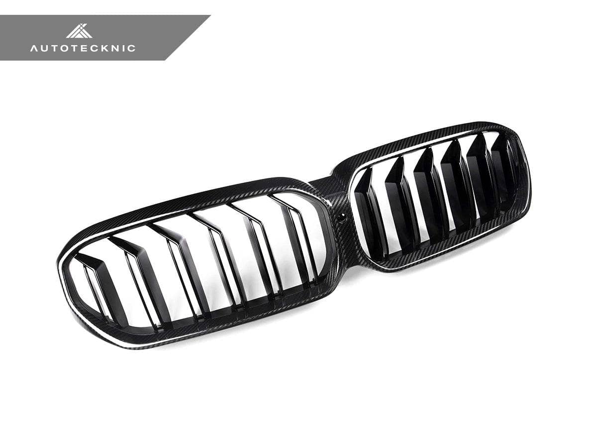Kies-Motorsports AutoTecknic USA AutoTecknic Dry Carbon Fiber Dual-Slats Front Grilles - G30 5-Series LCI