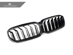 Kies-Motorsports AutoTecknic USA AutoTecknic Dry Carbon Fiber Dual-Slats Front Grilles - G30 5-Series LCI