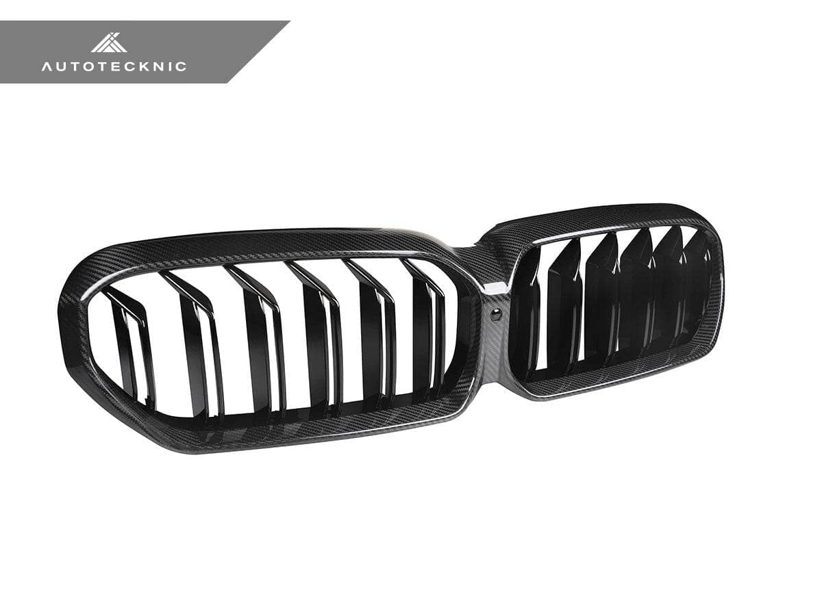 Kies-Motorsports AutoTecknic USA AutoTecknic Dry Carbon Fiber Dual-Slats Front Grilles - G30 5-Series LCI