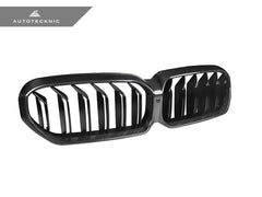 Kies-Motorsports AutoTecknic USA AutoTecknic Dry Carbon Fiber Dual-Slats Front Grilles - G30 5-Series LCI