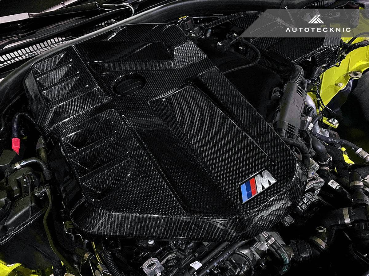 Kies-Motorsports AutoTecknic USA AutoTecknic Dry Carbon Fiber Engine Cover - G80 M3 | G82/ G83 M4