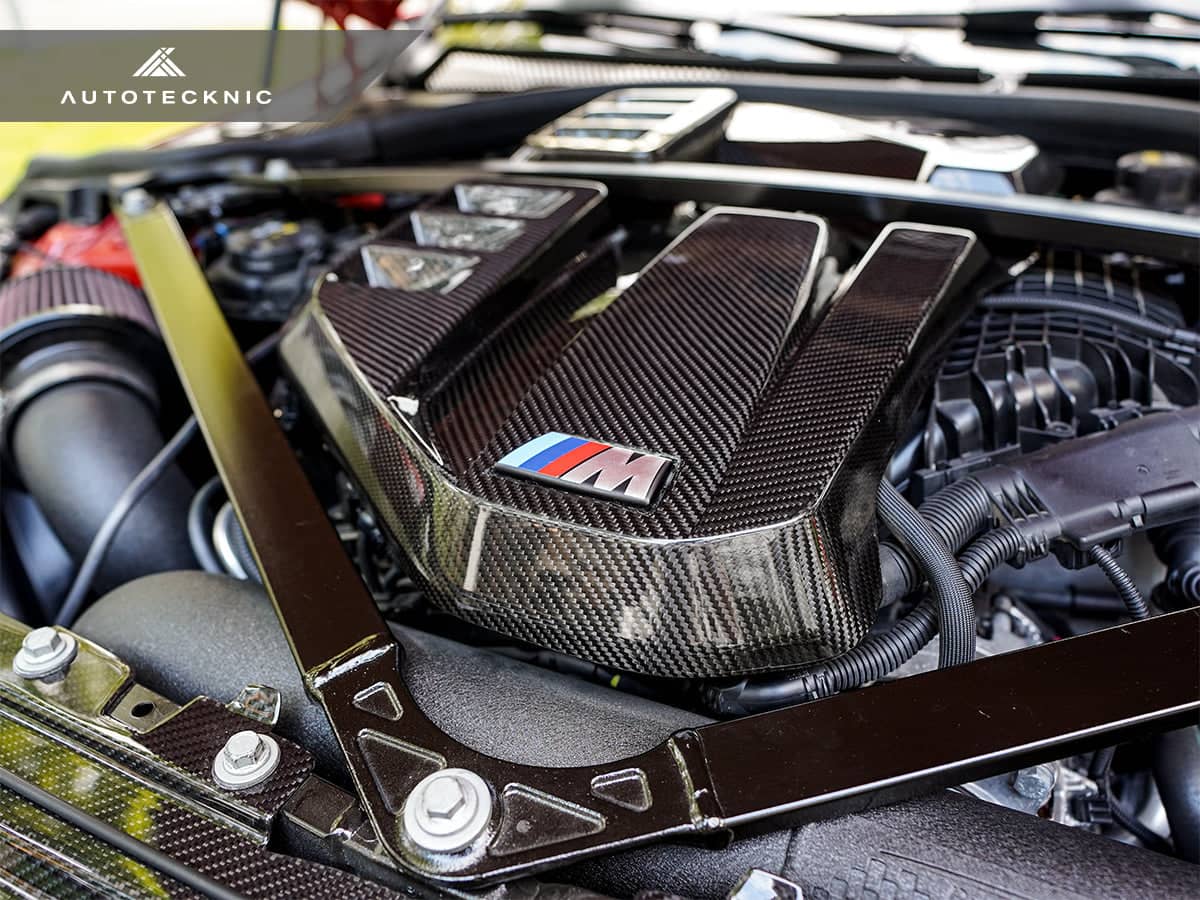Kies-Motorsports AutoTecknic USA AutoTecknic Dry Carbon Fiber Engine Cover - G80 M3 | G82/ G83 M4
