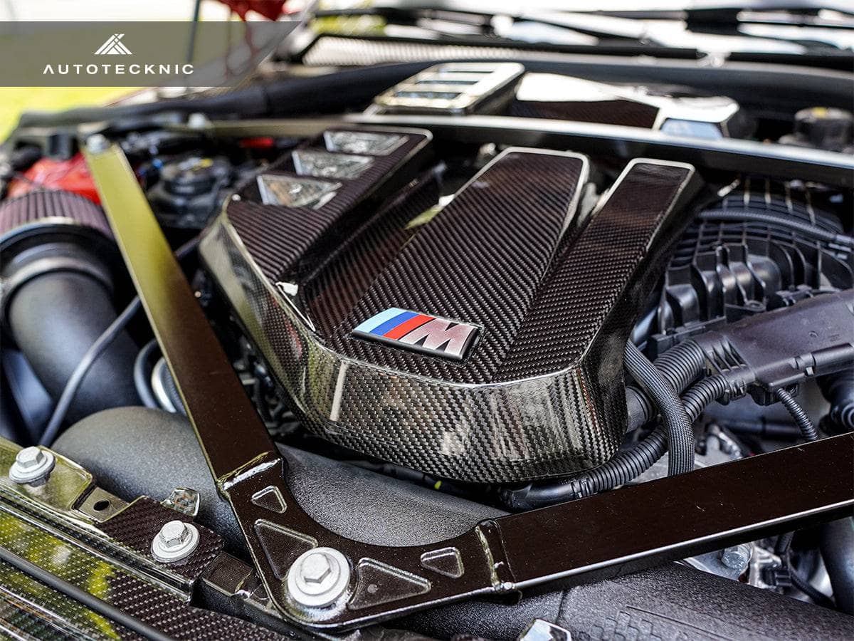Kies-Motorsports AutoTecknic USA AutoTecknic Dry Carbon Fiber Engine Cover - G87 M2