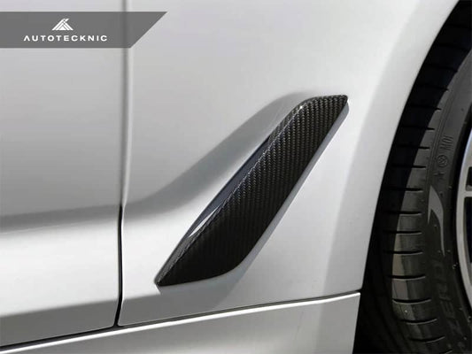 Kies-Motorsports AutoTecknic USA AutoTecknic Dry Carbon Fiber Fender Trim - G30 5-Series