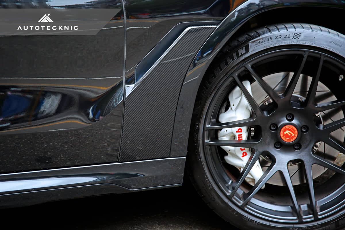 Kies-Motorsports AutoTecknic USA AutoTecknic Dry Carbon Fiber Fender Trim Set - G06 X6 G06 X6