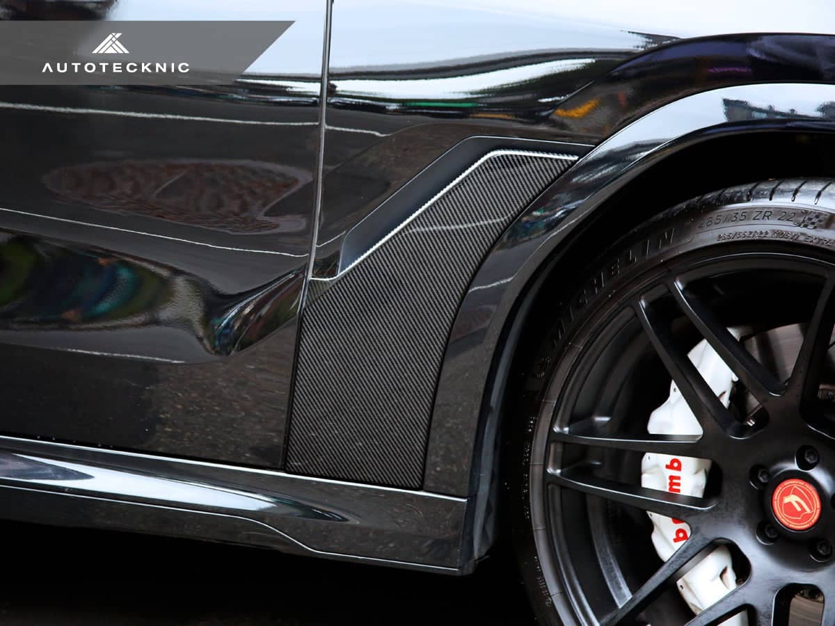 Kies-Motorsports AutoTecknic USA AutoTecknic Dry Carbon Fiber Fender Trim Set - G06 X6 G06 X6