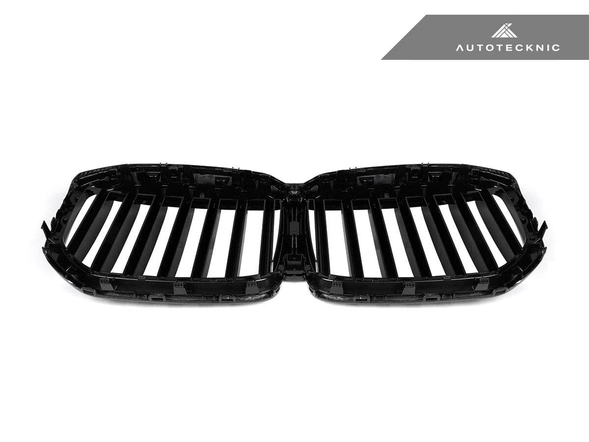 Kies-Motorsports AutoTecknic USA AutoTecknic Dry Carbon Fiber Front Grille - G07 X7 LCI G07 X7 LCI 2023-Up / Gloss Carbon Surrounds + Gloss Black Center Slats