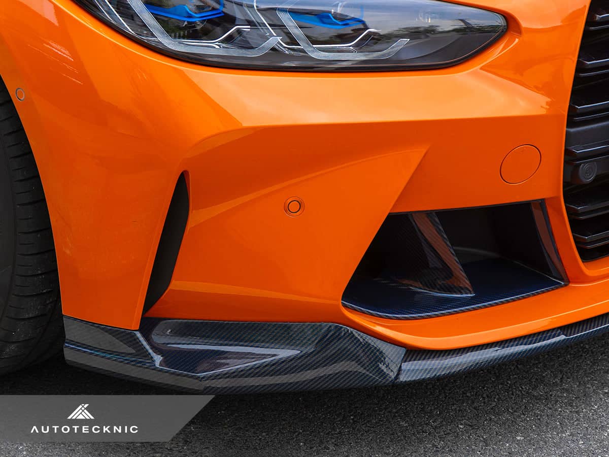 Kies-Motorsports AutoTecknic USA AutoTecknic Dry Carbon Fiber Performante Front Aero Lip - G80 M3 | G82/ G83 M4