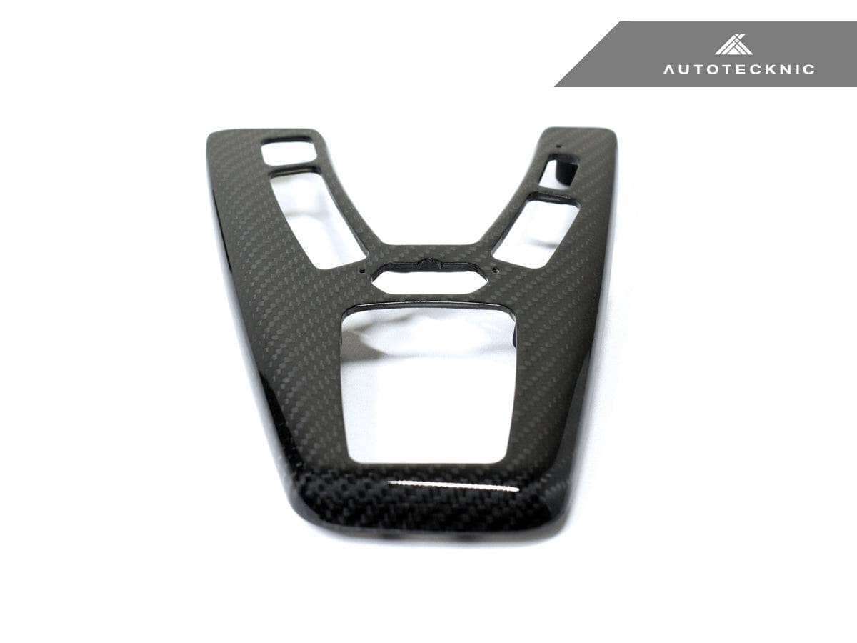 Kies-Motorsports AutoTecknic USA AutoTecknic Dry Carbon Fiber Shift Console Trim - F10 M5 M-DCT Left Hand Drive