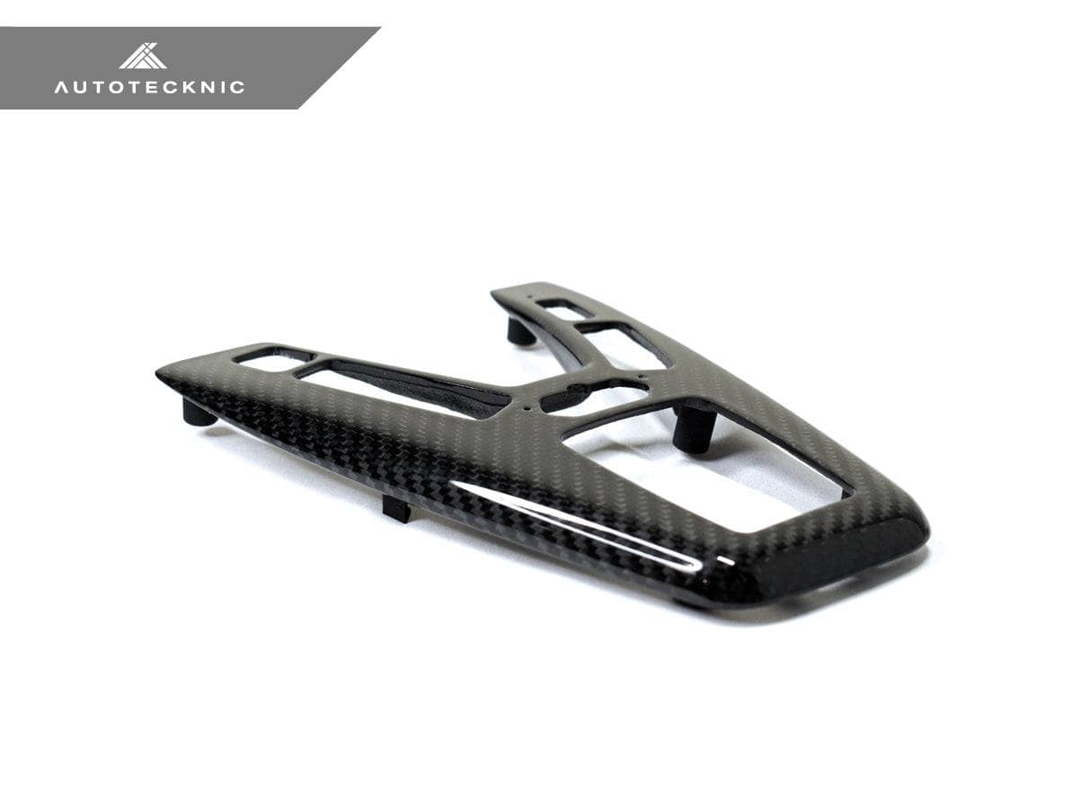 Kies-Motorsports AutoTecknic USA AutoTecknic Dry Carbon Fiber Shift Console Trim - F10 M5 M-DCT Left Hand Drive