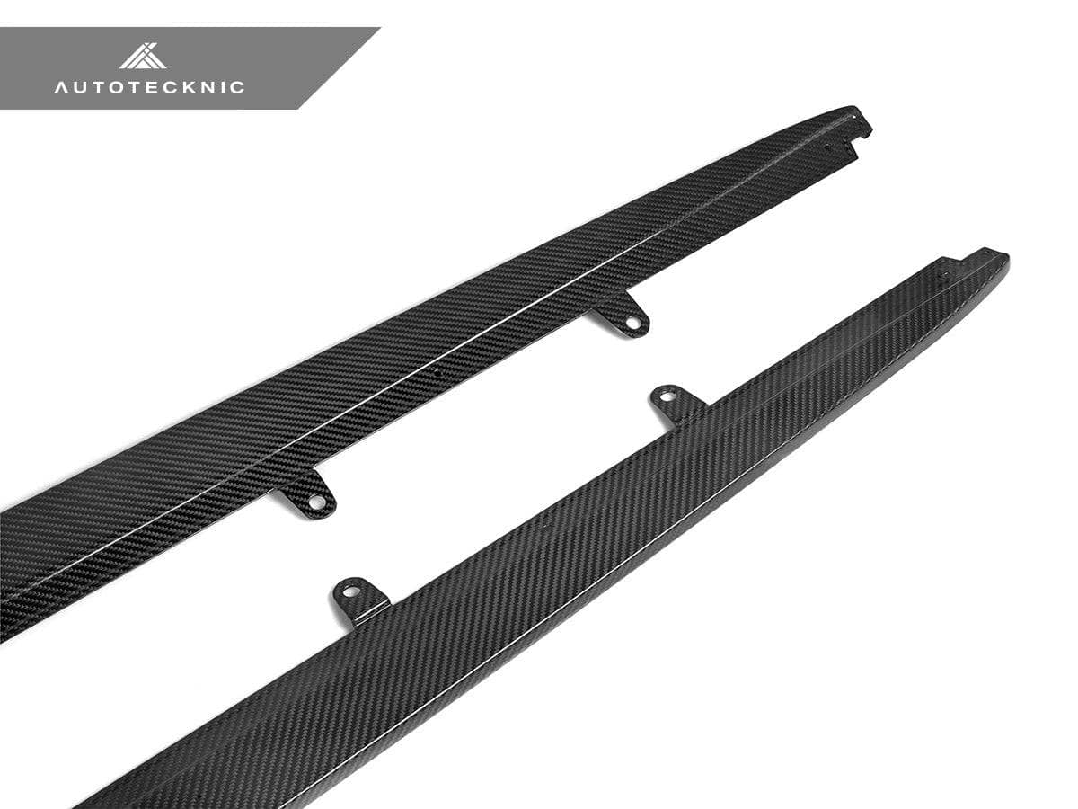 Kies-Motorsports AutoTecknic USA AutoTecknic Dry Carbon Fiber Side Skirt Extension Set - F90 M5 | G30 5-Series