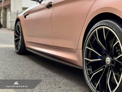 Kies-Motorsports AutoTecknic USA AutoTecknic Dry Carbon Fiber Side Skirt Extension Set - F90 M5 | G30 5-Series