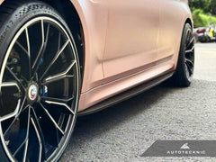 Kies-Motorsports AutoTecknic USA AutoTecknic Dry Carbon Fiber Side Skirt Extension Set - F90 M5 | G30 5-Series