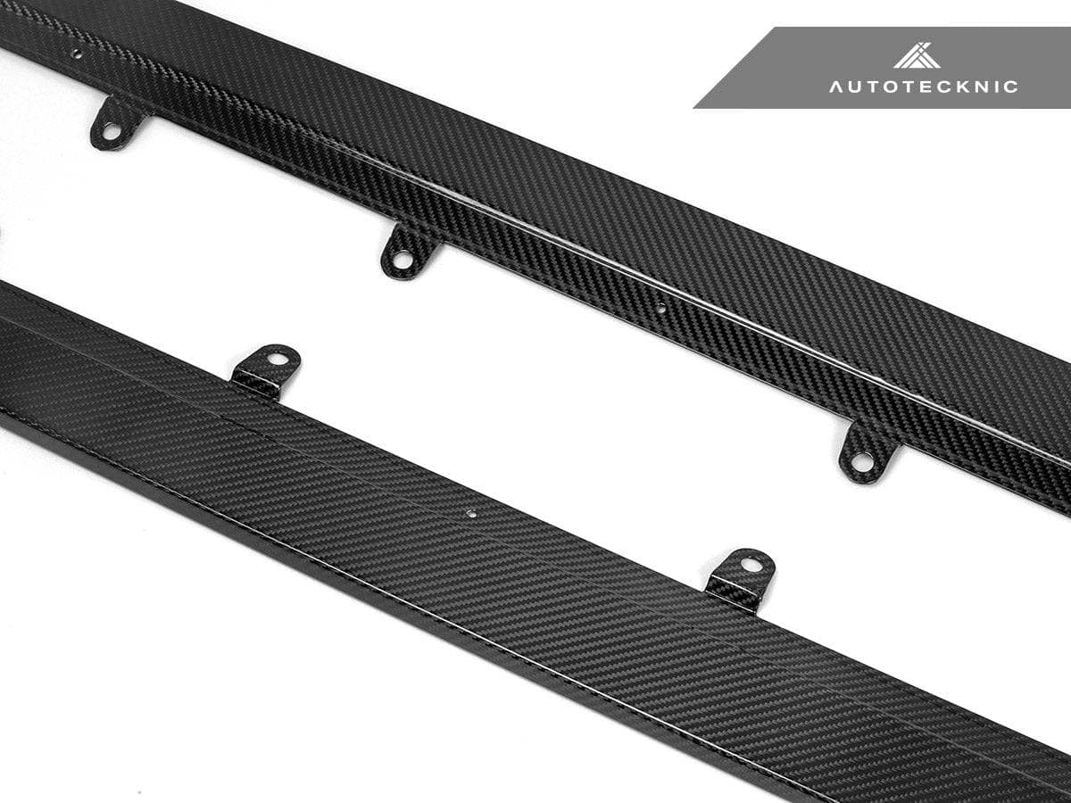 Kies-Motorsports AutoTecknic USA AutoTecknic Dry Carbon Fiber Side Skirt Extension Set - F90 M5 | G30 5-Series