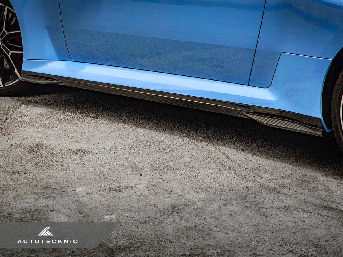 Kies-Motorsports AutoTecknic USA AutoTecknic Dry Carbon Fiber Side Skirt Extension Set - G87 M2