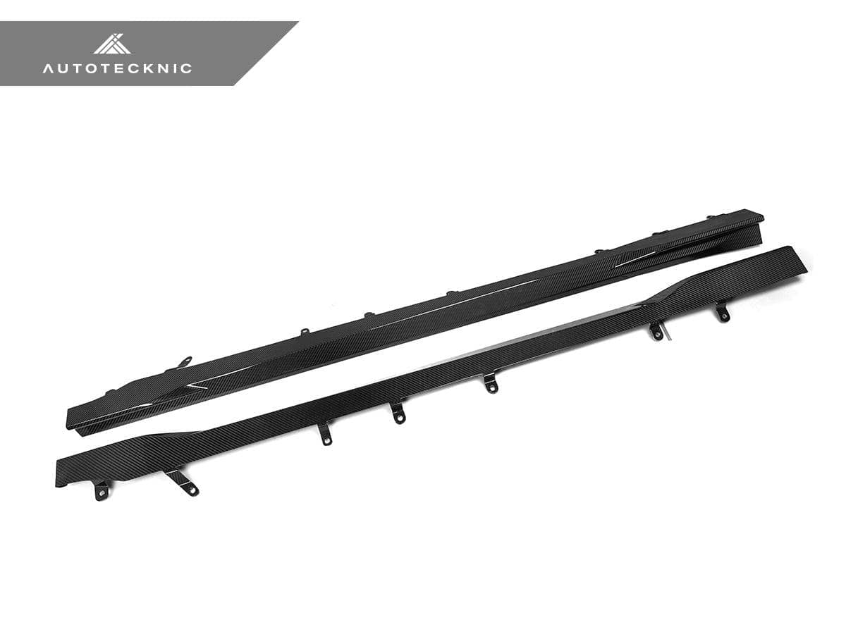 Kies-Motorsports AutoTecknic USA AutoTecknic Dry Carbon Fiber Side Skirt Extension Set - G87 M2