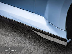 Kies-Motorsports AutoTecknic USA AutoTecknic Dry Carbon Fiber Side Skirt Extension Set - G87 M2