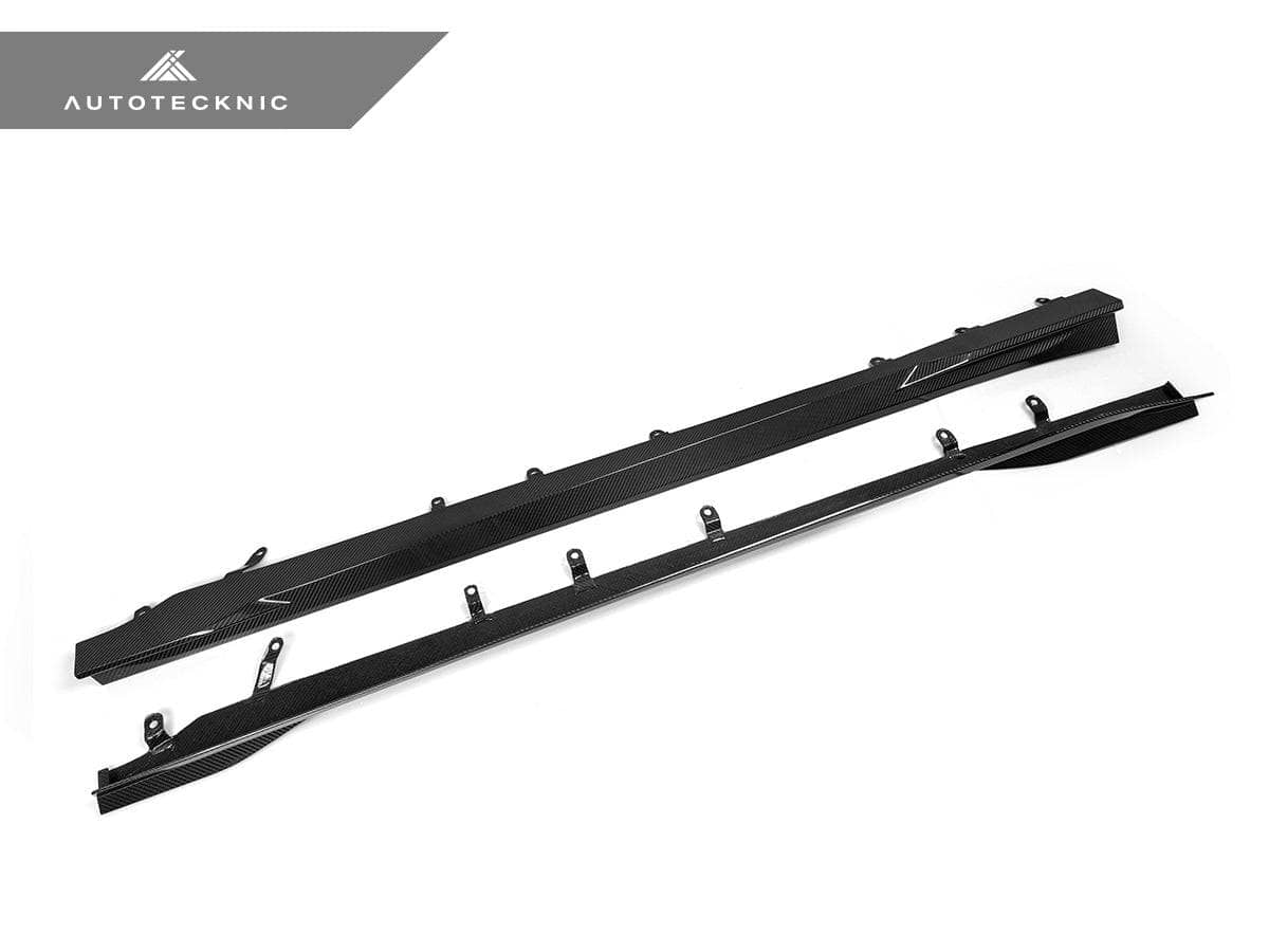 Kies-Motorsports AutoTecknic USA AutoTecknic Dry Carbon Fiber Side Skirt Extension Set - G87 M2